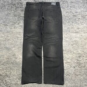 Vintage Brooklyn Xpress Jeans Mens 38x31 Black Y2K Denim Grunge Archive